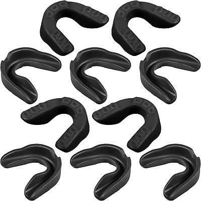 #ad 10 Pcs Sport Mouth Guards Mouthguard Gum Mouth Guard Teeth Armor Game Guard for $22.49