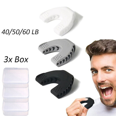 #ad Jawline Exerciser Mouth Jaw Exerciser Fitness Neck Face Trainer Unisex 3pcs box $12.25