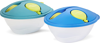#ad To Go Salad Container W Dressing Cup Lid amp; Fork 2 Pack Open Box $27.94