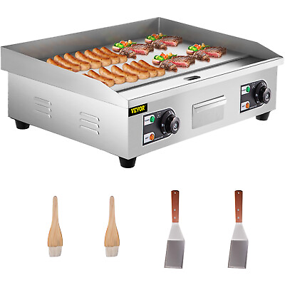 30#x27;#x27; Electric Countertop Griddle 3kw Flat Grill Stainless Steel BBQ Grill $288.99