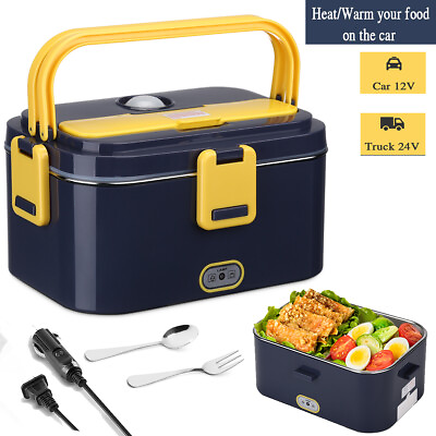 Electric Lunch Box 60W Food Heated Portable Food Warmer Heater for Car Truck 304 $31.99