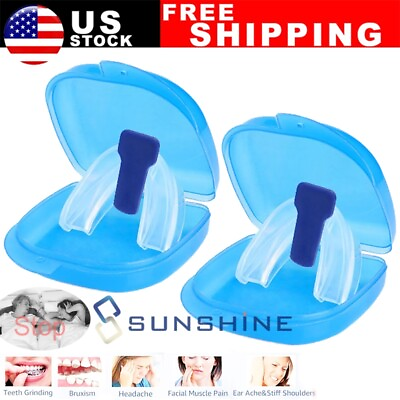 #ad Anti Snoring Mouth Guard Night Time Teeth Mouthpiece Bruxism Sleeping Bite Guard $10.99