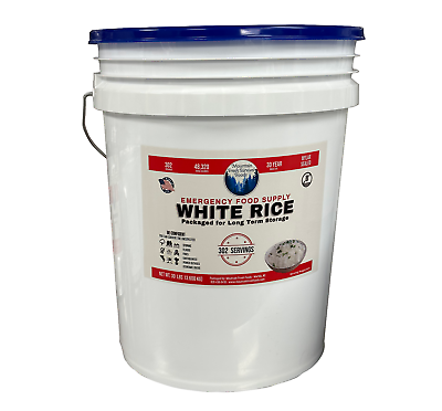 #ad 30 lbs Rice Emergency Disaster Food Supply Bucket FREE SHIPPING $149.99
