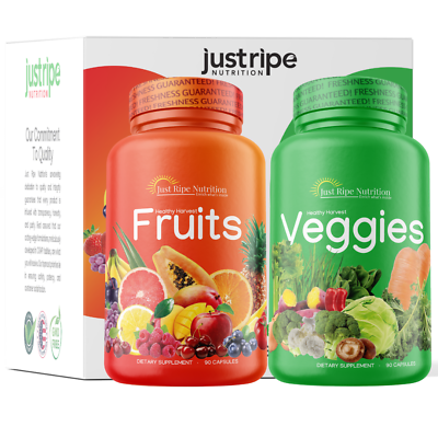 #ad Fruits and Veggies 90 Fruit and 90 Vegetable w Custom Box by Just Ripe Nutrition $44.95