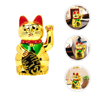 #ad Chinese Electric Fortune Cat Figurine for Wealth and Prosperity $20.48