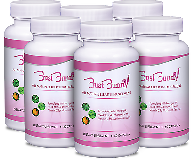 #ad Bust Bunny All Natural Breast Supplement w Vitamin C 6 Month Supply $79.99