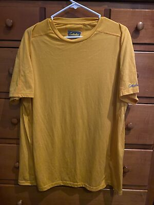 #ad #ad Cabela’s Dri Release T Shirt With Fresh Guard Yellow Size Mens 2xLt v3 $19.59