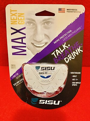 #ad 🔥 SISU NextGen Max Guard 2.4mm Adult Mouthguard Snow White New In Package $31.99