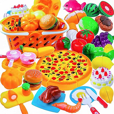DigHeath Pretend Play Food SetKitchen Cutting ToysBPA Free Plastic Fruits $24.99