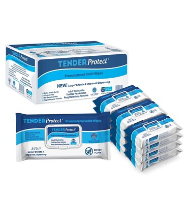 #ad TENDERProtect® Adult Wipes with Aloe 9x12 for Incontinence 600 Cs $50.88
