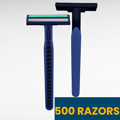 #ad Vaylor Disposable Razors Men 2 Blade Razors 500 Pack Sensitive Skin Shave Bulk $155.58