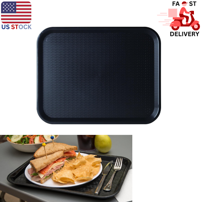 #ad Carlisle FoodService Products Cafe Plastic Fast Food Tray 14quot; x 18quot; Black $8.99