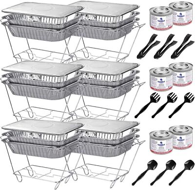 #ad Chafing Dish Buffet Set Food Warmers for Parties Catering Buffet Display 39 Pcs $47.38