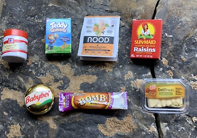 #ad Mini Brands Lot. Food Containers. Nood Raisins Turkey Burrito $20.00
