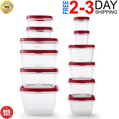 #ad 24 40Piece Clear Pantry amp; Kitchen Food Storage Containers Variety SetNEW $25.98