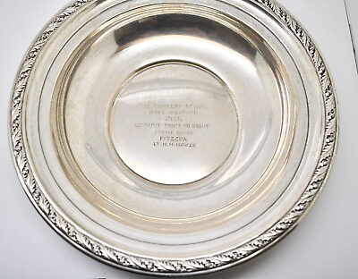 Vintage Sterling Silver Dish The Cavalry School Race First Place #LOTPR143 $228.15