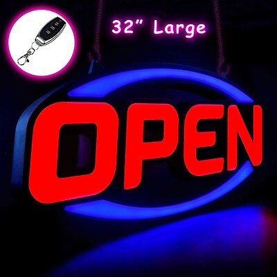 #ad #ad Large LED Open Sign Neon Light Bright for Restaurant Bar Pub Shop Store Business $155.87