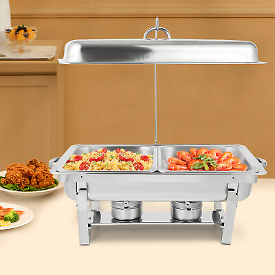 #ad #ad Food Warmer Buffet Warmer 7.5L Catering Chafing Dish Heat Tank Stainless Steel $56.05