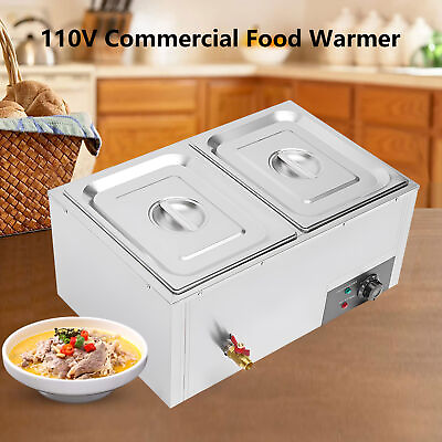 #ad Catering Food Warmers Commercial Stainless Steel Food Warmers Soup fashion $118.99