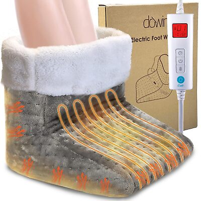 #ad Electric Foot Warmer Heating Pad Washable Inner Lining Heated Slippers $32.19