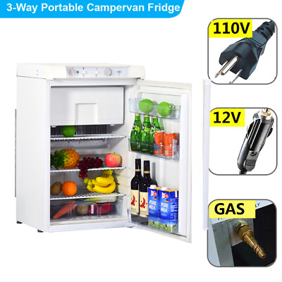 #ad #ad SMAD 3 Way Propane Gas Refrigerator with Top Freezer Truck 3.5 Cu Ft Off grid RV $939.06