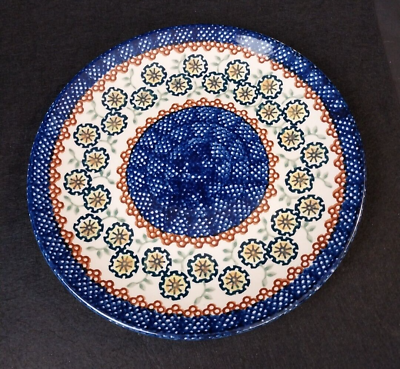 #ad Vintage Boleslawiec Polish Pottery Salad Plate Made In Poland 8.5quot; Perfect $50.00