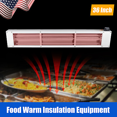 #ad 36in Overhead Food Heating Warmer Temp Adjustable W heat Lamp Commercial Warmer $159.60
