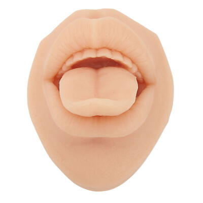 #ad Silicone Tongue Mouth Model 3D Simulation Soft Flexible Reusable Piercing Pr HPT $10.41