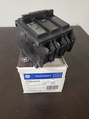 #ad NIB GE THQB32020 Molded Case Circuit Breaker 20A 3 Phases 240V $77.00