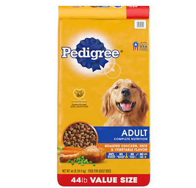#ad #ad Pedigree Roasted Chicken Rice amp; Vegetable Flavor Nutrition Dry Dog Food 44lbs $28.99