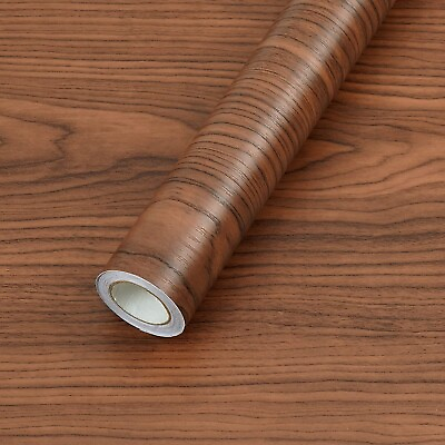 Brown Wood Grain Wallpaper Peel And Stick Contact Paper Self Adhesive Countertop $7.78