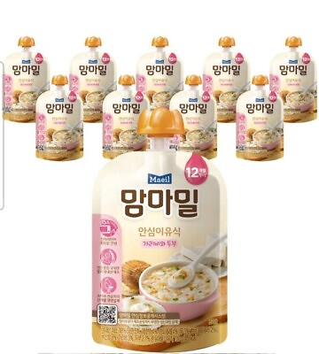 #ad 10PC Mammamil scallop and tofu Flavor Korean Baby Food 12Month $35.00