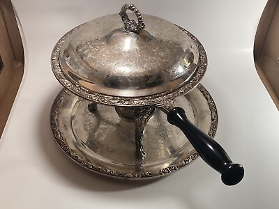 1963 Vintage Chafing Dish Cookery set With Book $80.00