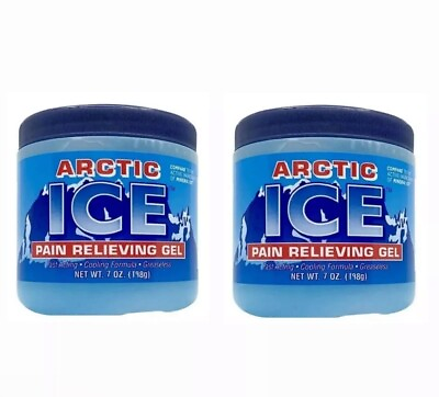 #ad 2 PACKS ARTIC ICE Pain Relieving Gel 2% Menthol Blue 7 Ounce EXP: 11 2026 $12.88