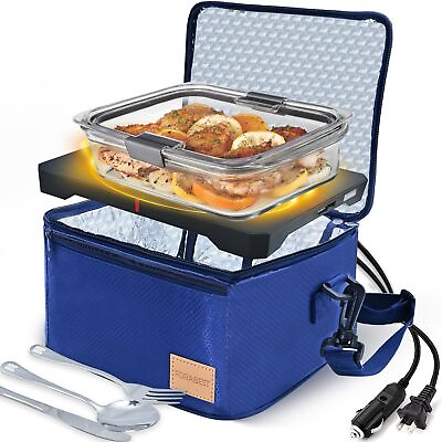 #ad Portable Microwave Food Warmer 12V 24V 110V 220V Fast Heating Portable Food... $49.73