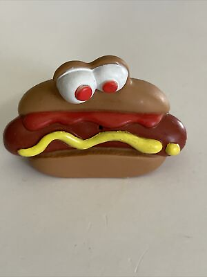 #ad #ad Vintage 1990 Hardees Hot Dog Water Squirting Fast Food Kids Meal Toy Collectible $8.99