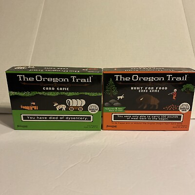 #ad The Oregon Trail Card Game Plus Expansion Hunt For Food Target Exclusive Complet $17.95