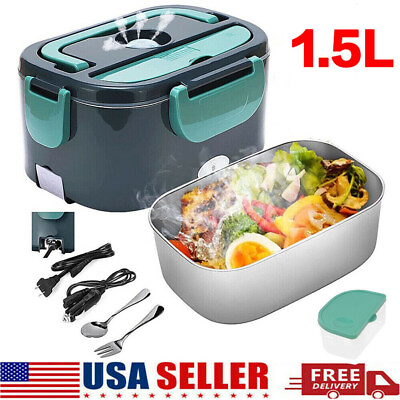 #ad #ad 110V Electric Heating Lunch Box Portable for Car Office Food Warmer Container US $17.99