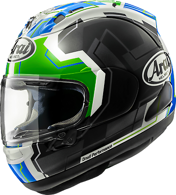 #ad Arai Corsair X Rea 6 Full Face Motorcycle Street Helmet Green $999.95
