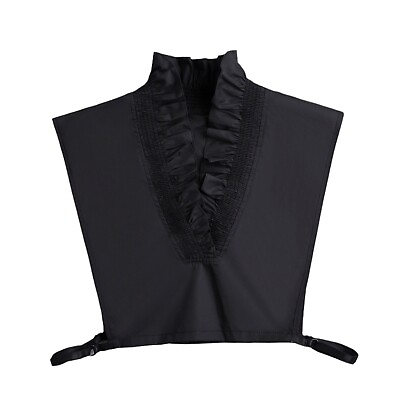 #ad #ad Womens Half Shirt Casual Fake Collar Ruffled Dickey Collars Party Warmer Top $6.57
