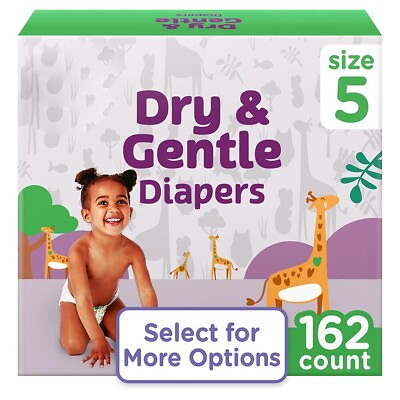 #ad Dry amp; Gentle Diapers Size 7 Wetness Indicators 120 Count $13.49