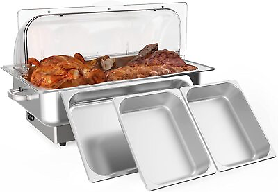 Electric Chafing Dish Aluminum Buffet Catering 9QT Chafer Food Warmer NEW $105.44