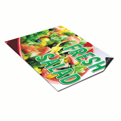 #ad Car Magnet Set of 2 Fresh Salad Restaurant Cafe Bar Industrial Sign $31.99