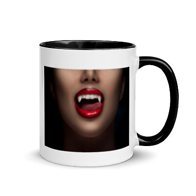 Vampire Mouth Mug with Color Inside $21.95