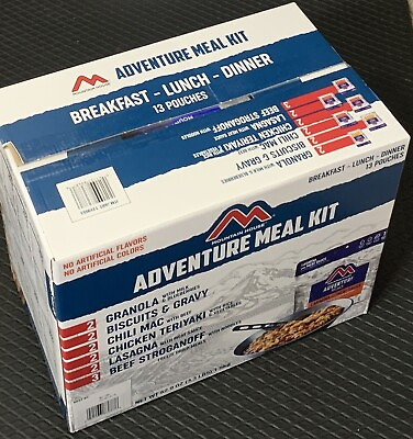 MOUNTAIN HOUSE Freeze Dried Emergency Meals Adventure Box Survival Food Kit MRE $119.00