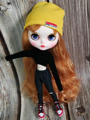 Blythe doll Make up Dudu mouth sleep eyes coppery hair Factory Joint Body 12quot; $105.08