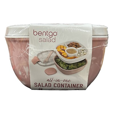 #ad #ad Bentgo Salad All in One 54oz Adult Salad Container with Fork Blush Marble $23.03