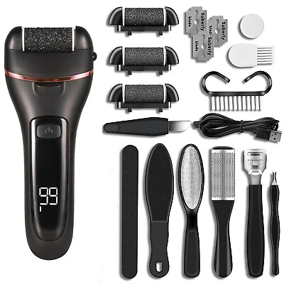 #ad Electric Callus Remover Foot Sander Rough Feet Rechargeable Dead Skin Tools Kit $16.92