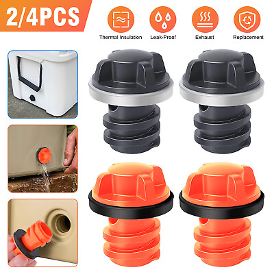 2 4Pcs of Cooler Replacement Drain Plugs for RTIC and YETI Coolers Accessories $13.48