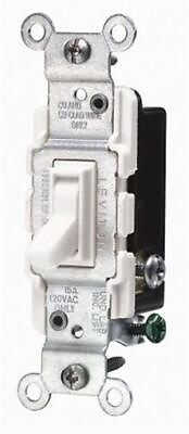 #ad #ad Leviton Mfg S08 CS120 02W White Commercial Grade AC Quiet Switches Toggle $1.24